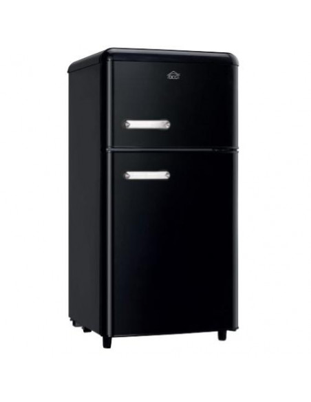 DCG FRIGO DOPPIA PORTA LINEA RETRO' 100LT E NERO MF100BCDP