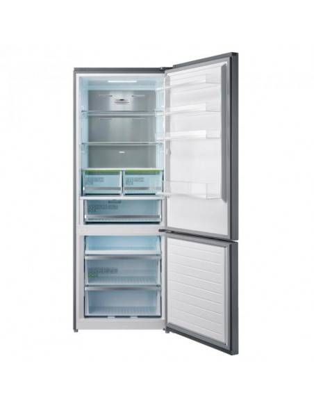 Midea MDRB593FGE02 frigorifero con congelatore Libera installazione 416 L E Acciaio inox