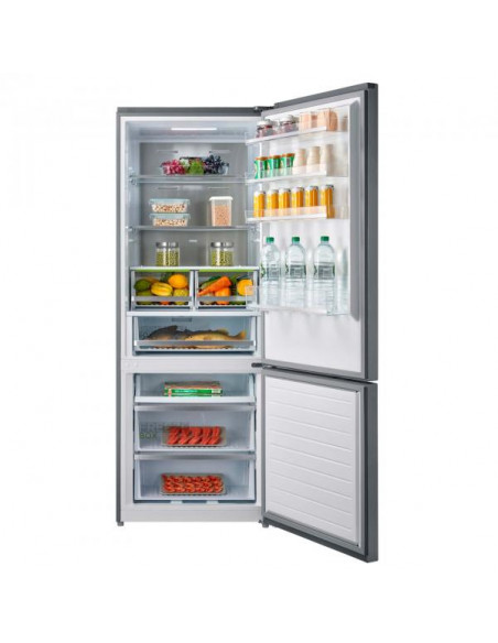 Midea MDRB593FGE02 frigorifero con congelatore Libera installazione 416 L E Acciaio inox
