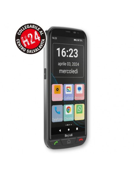 BEGHELLI SMARTPHONE SENIOR SLV 55 4G VOLTE 5,5" AND13 BLACK