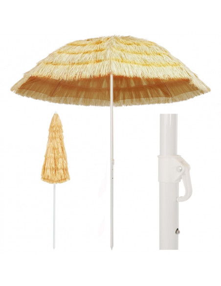 Ombrellone da Spiaggia 240 cm in Stile Hawaiano