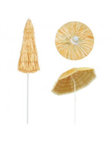 Ombrellone da Spiaggia 240 cm in Stile Hawaiano