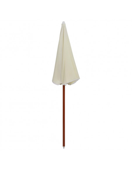 Ombrellone con Palo in Acciaio 180 cm Sabbia