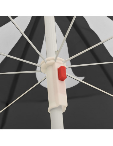 Ombrellone da Esterni con Palo in Acciaio 180 cm Antracite