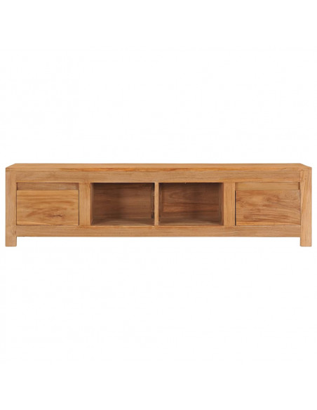 Mobile Porta TV 135x30x35 cm in Legno Massello di Teak