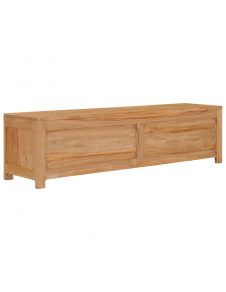 Mobile Porta TV 135x30x35 cm in Legno Massello di Teak