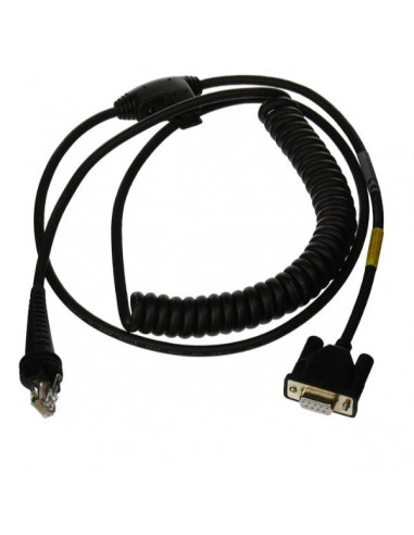 CAVO RS232 NERO DB9 FEMALE COILED