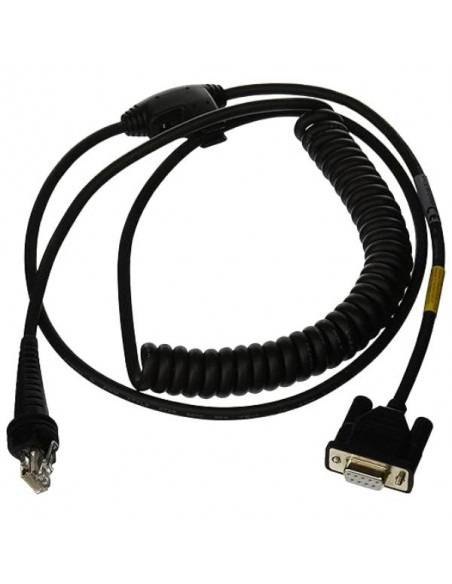 CAVO RS232 NERO DB9 FEMALE COILED