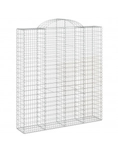 Cesti Gabbioni ad Arco 18 pz 200x50x220/240 cm Ferro Zincato 2