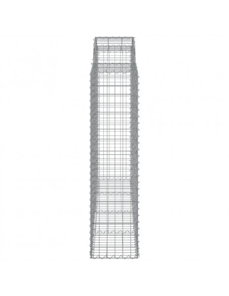 Cesti Gabbioni ad Arco 40 pz 200x50x160/180 cm Ferro Zincato