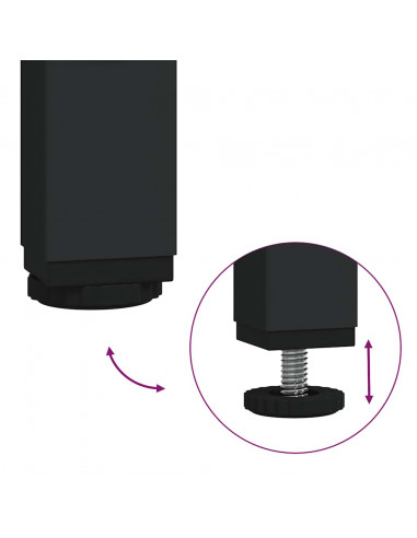 Cesto della Biancheria 2 Scomparti con Ripiano Rovere Sonoma