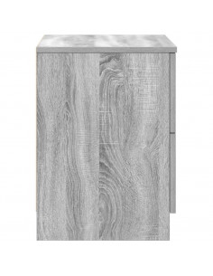 Comodini 2 pz con 2 Cassetti Grigio Sonoma 40x36x50 cm