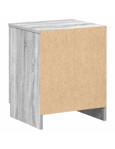 Comodini 2 pz con 2 Cassetti Grigio Sonoma 40x36x50 cm