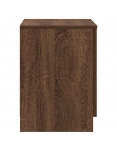 Comodini 2 pz con 2 Cassetti Rovere Marrone 40x36x50 cm