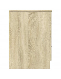 Comodini 2 pz con 2 Cassetti Rovere Sonoma 40x36x50 cm