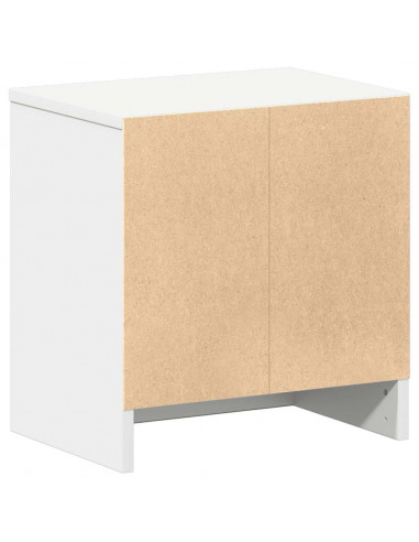 Comodini 2 pz con Cassetto Bianco 39x28x41 cm