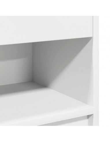 Comodini 2 pz con Cassetto Bianco 39x28x41 cm