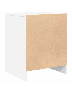 Comodini 2 pz con Cassetto Bianco 40x34x50 cm