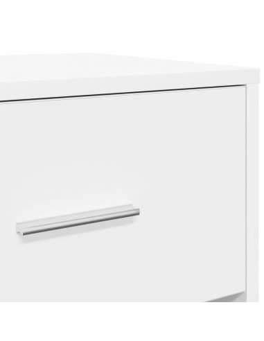 Comodini 2 pz con Cassetto Bianco 40x34x50 cm