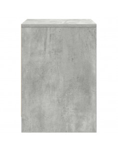 Comodini 2 pz con Cassetto Grigio Cemento 40x34x50 cm