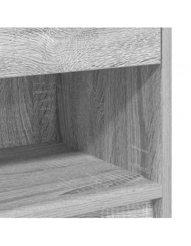 Comodini 2 pz con Cassetto Grigio Sonoma 39x28x41 cm