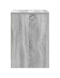 Comodini 2 pz con Cassetto Grigio Sonoma 40x34x50 cm