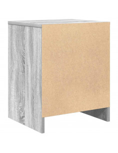 Comodini 2 pz con Cassetto Grigio Sonoma 40x34x50 cm 2