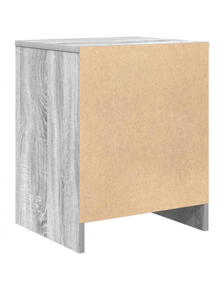 Comodini 2 pz con Cassetto Grigio Sonoma 40x34x50 cm