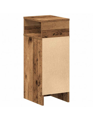 Comodini 2 pz con Cassetto Legno Antico 25x31x66 cm