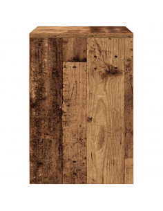 Comodini 2 pz con Cassetto Legno Antico 40x34x50 cm