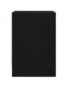 Comodini 2 pz con Cassetto Nero 39x28x41 cm