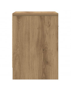 Comodini 2 pz con Cassetto Rovere Artigianale 39x28x41 cm