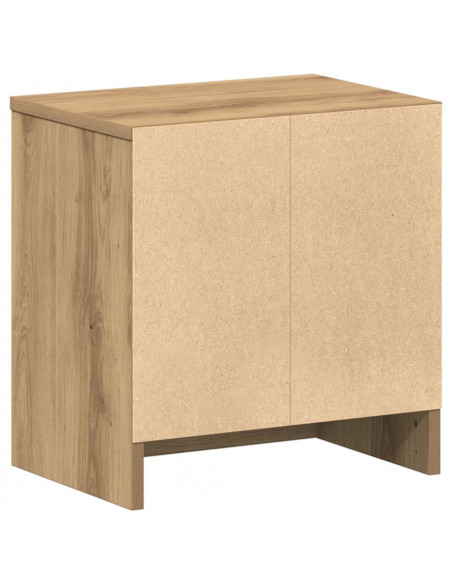 Comodini 2 pz con Cassetto Rovere Artigianale 39x28x41 cm