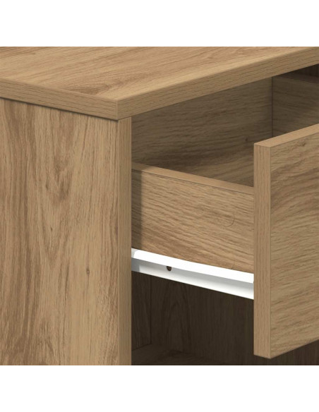 Comodini 2 pz con Cassetto Rovere Artigianale 39x28x41 cm