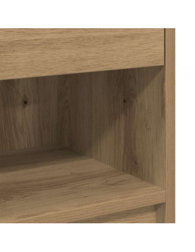 Comodini 2 pz con Cassetto Rovere Artigianale 39x28x41 cm