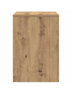 Comodini 2 pz con Cassetto Rovere Artigianale 40x34x50 cm