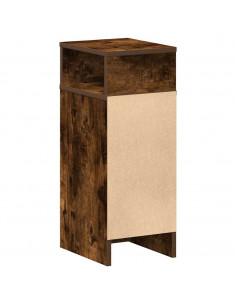 Comodini 2 pz con Cassetto Rovere Fumo 25x31x66 cm 2