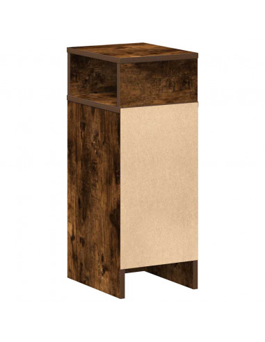 Comodini 2 pz con Cassetto Rovere Fumo 25x31x66 cm