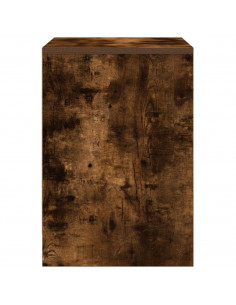 Comodini 2 pz con Cassetto Rovere Fumo 40x34x50 cm