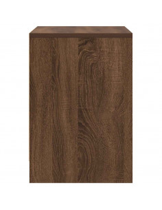 Comodini 2 pz con Cassetto Rovere Marrone 40x34x50 cm