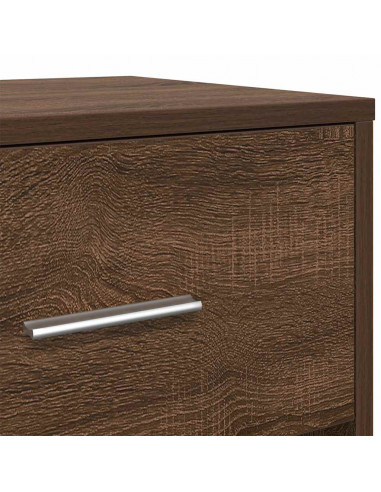 Comodini 2 pz con Cassetto Rovere Marrone 40x34x50 cm