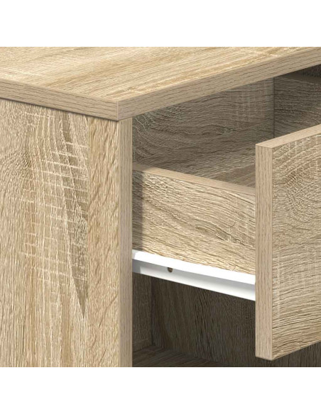 Comodini 2 pz con Cassetto Rovere Sonoma 39x28x41 cm