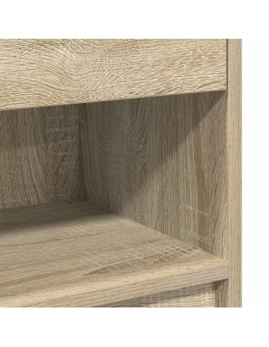Comodini 2 pz con Cassetto Rovere Sonoma 39x28x41 cm