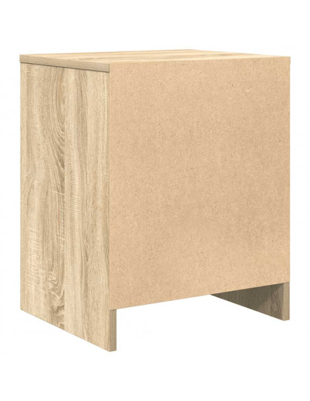 Comodini 2 pz con Cassetto Rovere Sonoma 40x34x50 cm