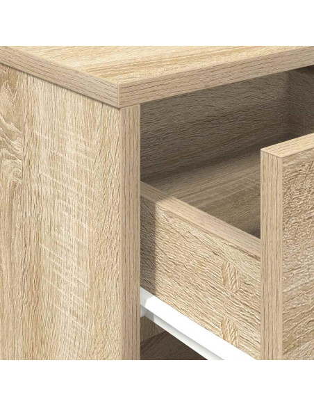 Comodini 2 pz con Cassetto Rovere Sonoma 40x34x50 cm