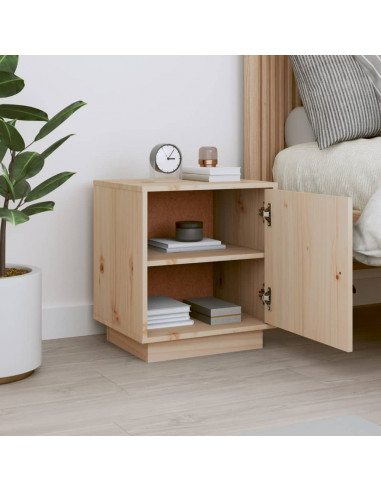 Comodino 40x34x45 cm in Legno Massello di Pino