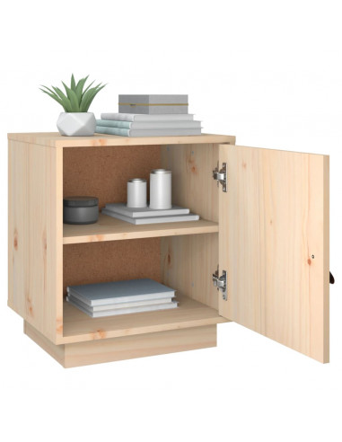 Comodino 40x34x45 cm in Legno Massello di Pino