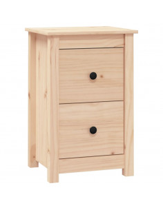 Comodino 40x35x61,5 cm in Legno Massello di Pino