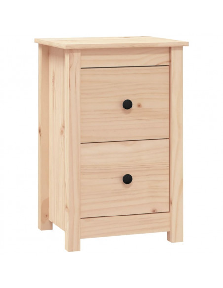 Comodino 40x35x61,5 cm in Legno Massello di Pino