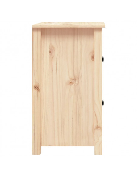 Comodino 40x35x61,5 cm in Legno Massello di Pino